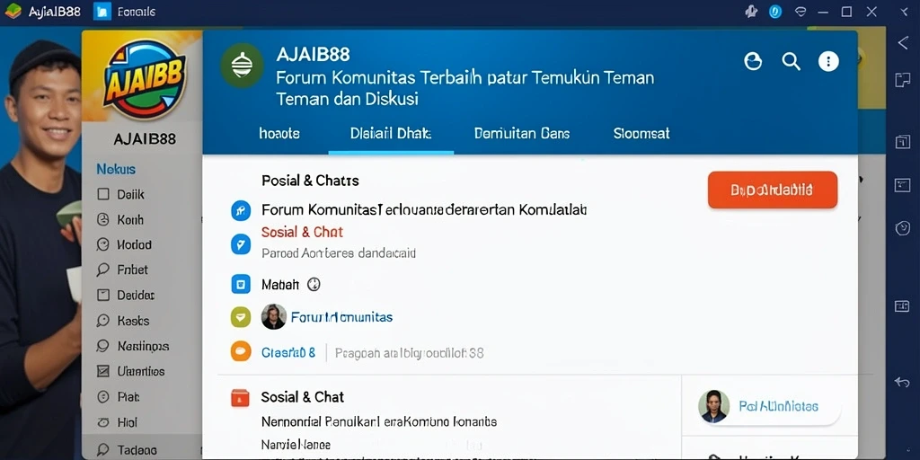 Tampilan antarmuka AJAIB88 untuk forum komunitas yang user-friendly.