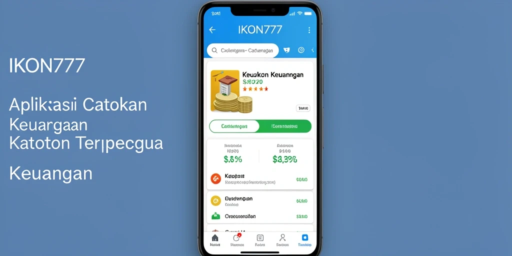 Tampilan antarmuka IKON777 yang sederhana dan modern untuk catatan keuangan.